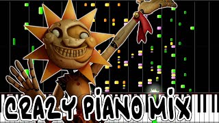 Crazy Piano Mix DAYCARE Theme Five Nights at Freddys Security Breach [upl. by Zetnwahs198]