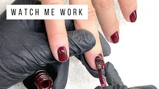 FULL SALON SERVICE Gel Polish Manicure feat Akzentz LUXIO quotVAMPquot [upl. by Grimonia]