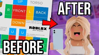 How To Create a Shirt in Roblox 2024  Full Tutorial [upl. by Anialem]