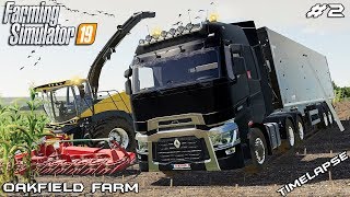 Silage harvest  Animals on Oakfield Farm  Farming Simulator 19  Episode 2 [upl. by Hahseram]