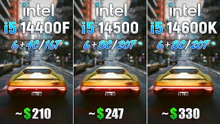 Core i5 14400F vs Core i5 14500 vs Core i5 14600K  Test in 8 Games [upl. by Faber]