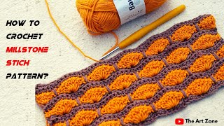 This Crochet Millstone Stich Pattern Will Blow Your Mind Try it [upl. by Freeborn]