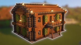 How To Build a SURVIVAL HOUSE in Minecraft🏠 [upl. by Amyaj]