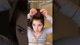 How to get bangs without cutting hair  foryou bangs hairstyle girls fypシ゚viral shorts memes [upl. by Acnaib]