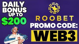 Roobet Promo Code WEB3  Up to 200 Daily Bonus in Cashback  Redeem Roobet Code quotWEB3quot [upl. by Hadden]