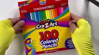 100 Different Colors CrazArt ❤️ Metallic Neons Pastels amp More Colored Pencils ✏️ Art Hobby Walmart [upl. by Sublett]