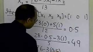 Chapter 0408 Lesson GaussSeidel Method of Solving Simultaneous Linear Equations Example Part 1 [upl. by Hbaruas]