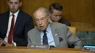 Grassley Questions Witnesses At Senate Budget Hearing on Insurance Markets [upl. by Naiva]