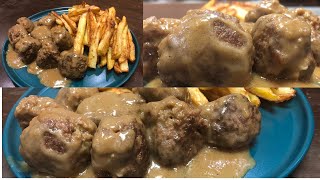 İSVEÇ İKEA KÖFTESİ NASIL YAPILIR  isveç köfte ikea HOW TO MAKE SWEDEN IKEA MEATBALL meatballs [upl. by Malcolm818]