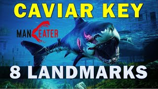 Caviar Key All Landmarks Location  Maneater Caviar Key Collectibles Guide [upl. by Isewk]