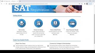 SAT Exam Complete Registration Procedure  SAT Step by Step Detailed Procedure [upl. by Aceber66]