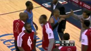 Russell Westbrooks Inhuman Gorilla Put Back Dunk on the Nets [upl. by Ydieh]