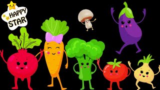 Fun Dance with Funky Veggies  Cartoon Dance Videos  Happy Star Dancing [upl. by Ardnad333]