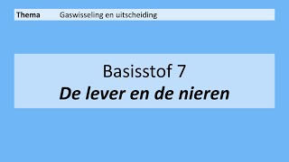 VMBO 4  Gaswisseling en uitscheiding  Basisstof 7 De lever en de nieren  8e editie [upl. by Kooima]