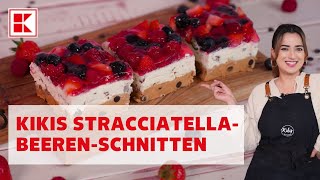 Die Perfekte SommerTorte Kikis Rezept für StracciatellaBeerenSchnitten  CookieDough  Kaufland [upl. by Christmas]