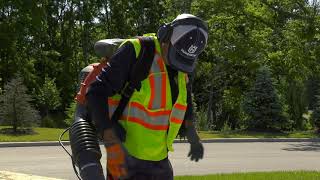 How to Use amp Operate a Professional Backpack Gas Powered Leaf Blower  Husqvarna [upl. by Peggy89]