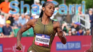 ShaCarri Richardson Runs New 200m PERSONAL BEST [upl. by Cirre]