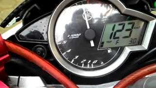 yamaha new vixion peak power top speed [upl. by Hallett965]