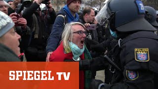 QuerdenkerDemo Eskalation in Kassel  SPIEGEL TV [upl. by Einnov]