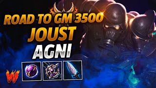 AGNI SACANDO A LA BESTIA DE PASEO  Warchi  Smite Joust Road to GM 3500 [upl. by Yrtua]