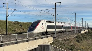 High speed Trains in France TGV InOui OUIGO AVE [upl. by Airtal361]