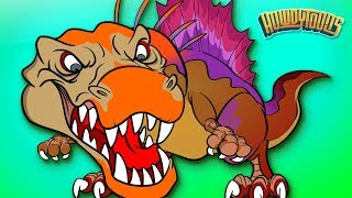 SPINOSAURUS SONG  Dinosaur Battles  Spinosaurus vs TRex  Dinosaur Songs by Howdytoons [upl. by Angelique]