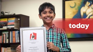 Boy 12 breaks Singapore record for most digits of Pi memorised [upl. by Atinaej]