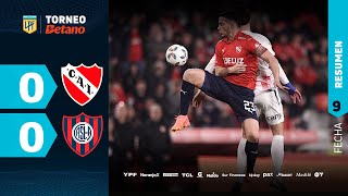 INDEPENDIENTE 0  0 SAN LORENZO I Resumen del partido  TorneoBetano 2024 [upl. by Flieger]