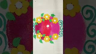 Laxmi mata Rangoli 🙏❤️ shorts youtubeshorts subscribe [upl. by Reivaxe]