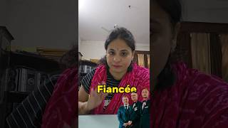 Fiancee meaning fiance meaning✅✅ englishteacher vocabulary trendingreels fiancee  fiance [upl. by Philine]