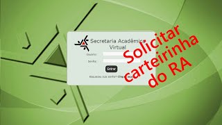 Carteirinha de estudante no SISAV UEM [upl. by Sokairyk]