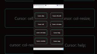 Mastering CSS Cursors A Visual Guide to the cursor Property [upl. by Asihtal]