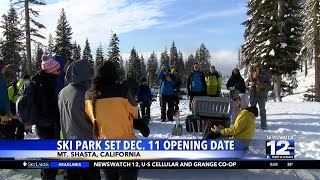 Mt Shasta Ski Park announces opening date [upl. by Grimaldi586]