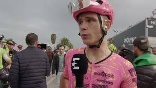 Marijn van den Berg  Interview at the finish  Stage 1  Volta ao Algarve em Bicicleta 2024 [upl. by Garbe]