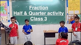 NCERT Class 3 Maths “MATHS MELA” chapter8 “Fair Share” Half amp Quarter Activity [upl. by Aan]