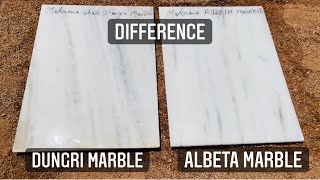 Difference between Makrana Chak dungri marble amp Albeta marble Difference in Dungri marble amp Albeta [upl. by Dodson]