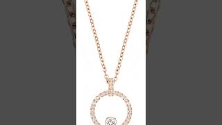 Gold plated Swarovski necklace for women [upl. by Idnim504]