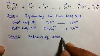 ion electron method  Vishal Rahal  redox reactions  balancing [upl. by Wyndham]