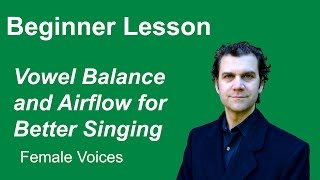 Beginner Singing Lesson  Scales for Female Voices [upl. by Odlanir]