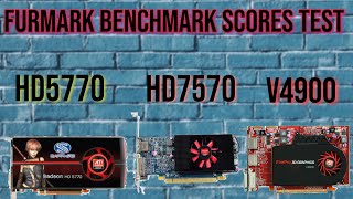 AMD HD5770 HD7570 V4900 FurMark Test Benchmark amd gaming pubg games trending gameplay gpu [upl. by Zerline]