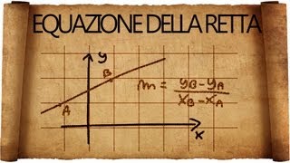 Retta  come determinarne lequazione [upl. by Seel641]