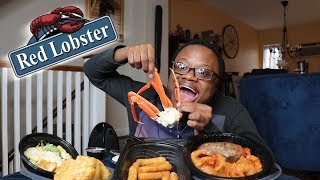 Red Lobster Mukbang SPILLING TEA [upl. by Yerdua]