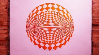 How To Draw Spirograph Pattern Art In Two Circles  Geometric Design [upl. by Enyawed]