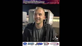 Jensen Jorgensen  Wrecked Out of 2024 Legend Car Asphalt Nationals  Interview  Legends Nation [upl. by Anirrehs]