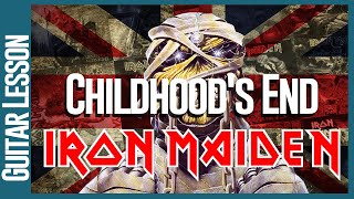 Iron Maiden  Childhoods End  Guitar Lesson [upl. by Acenom]