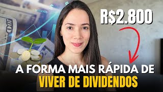 A maneira mais rápida de viver de dividendos com FIIS [upl. by Ronel569]