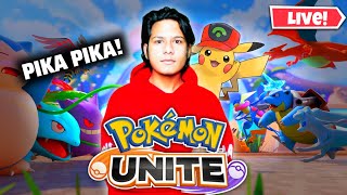 PIKA PIKA PIKACHU  FREE POKEMON GIVEAWAY ANNOUNCEMENT  POKEMON UNITE LIVE GAMEPLAY [upl. by Wivestad]