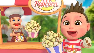 Rainbow Popcorn Song  Colorful Popcorn Truck is Coming  Bum Bum Kids Nursery Rhymes amp Kids Songs [upl. by Marino]