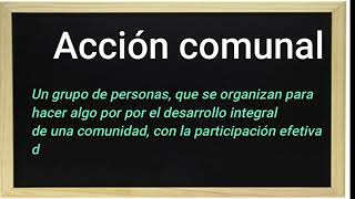 1TEMA 1CONCEPTO DE ACCIÓN COMUNAL Y JUNTA DE ACCIÓN COMUNALCurso para Juntas de Acción Comunal [upl. by Inva337]