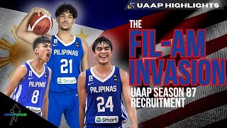 Top FilForeign Recruits of UAAP Season 87 Basketball  UP Maroons  ADMU Blue Eagles  UST Tigers [upl. by Notaek295]